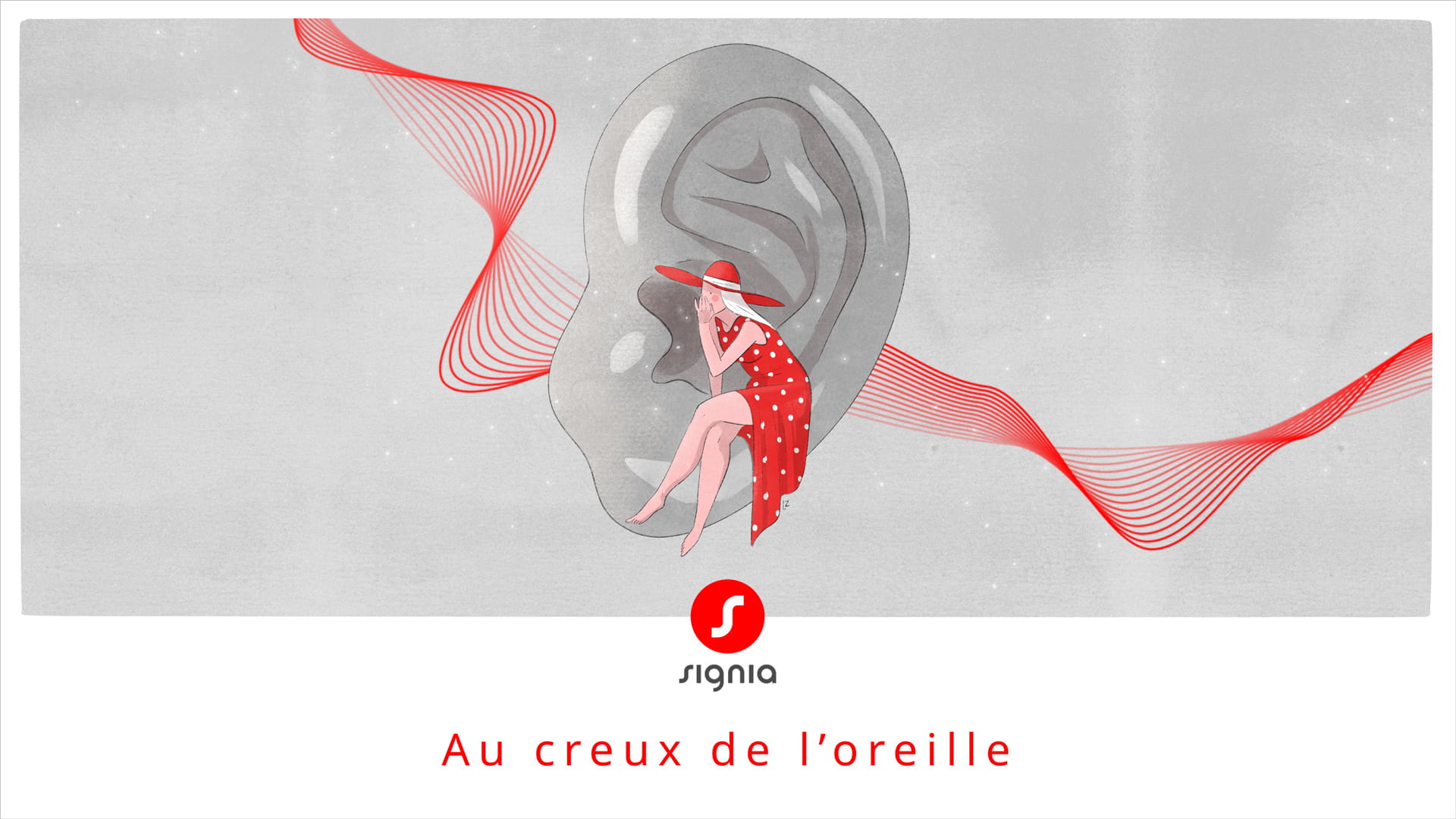 Podcast Signia - Au creux de l'oreille - une femme chuchote dans le creux d'une oreille