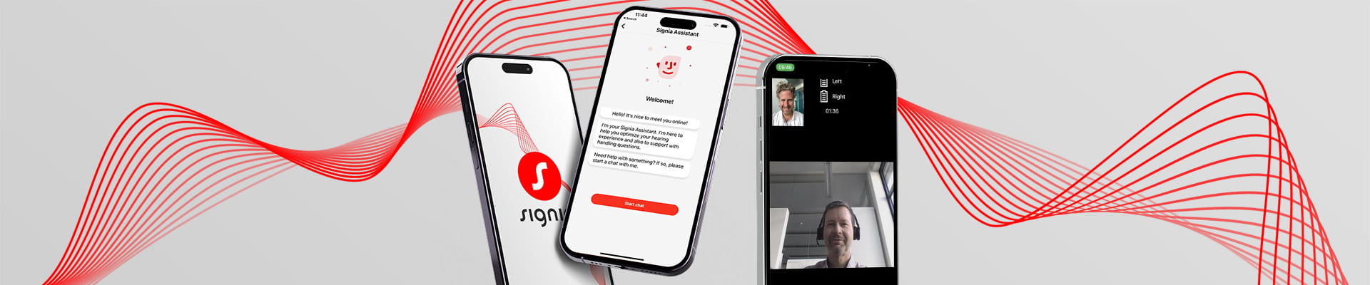 Signia app with soundwave