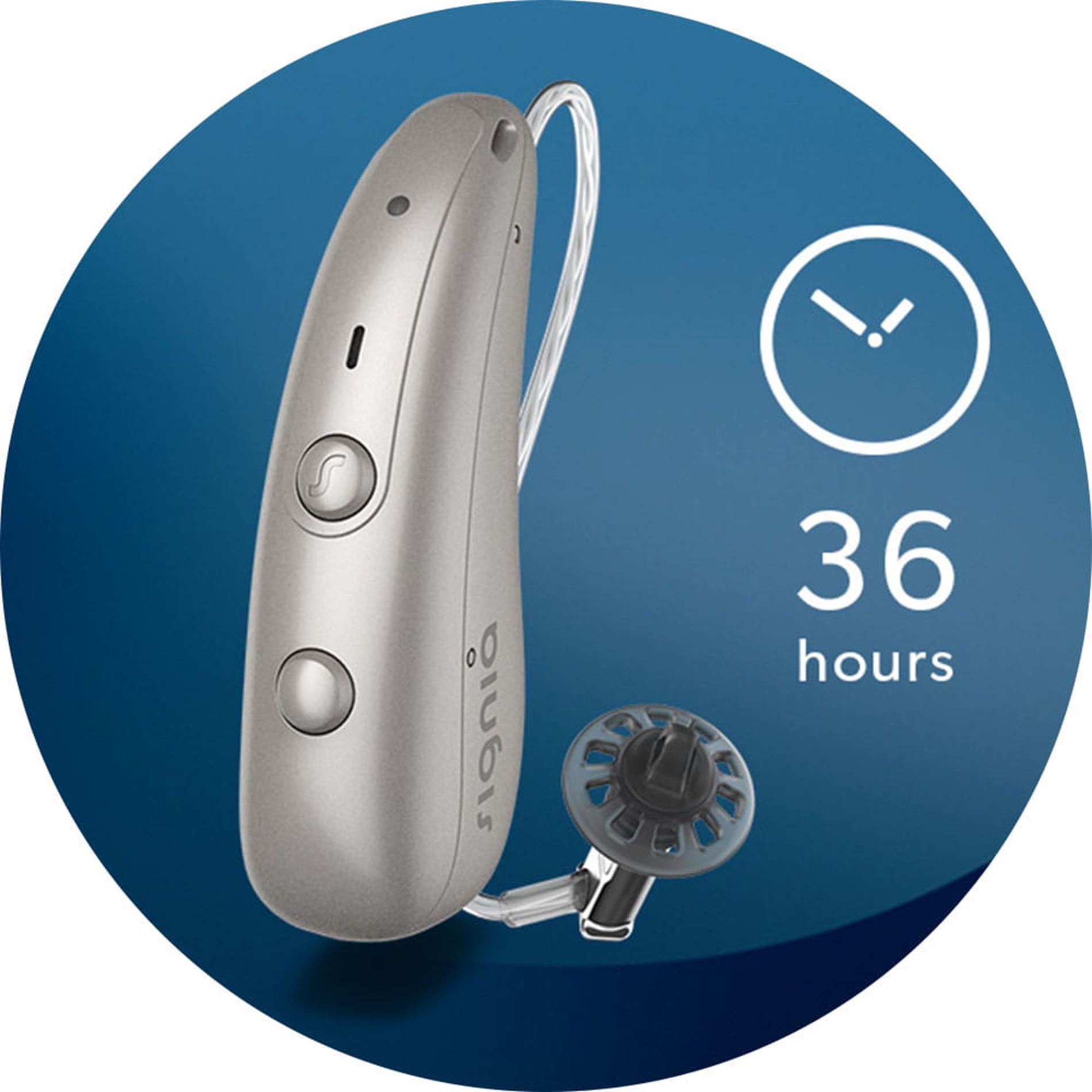 Signia Pure Charge&Go BCT IX RIC hearing aids with Bluetooth Classic