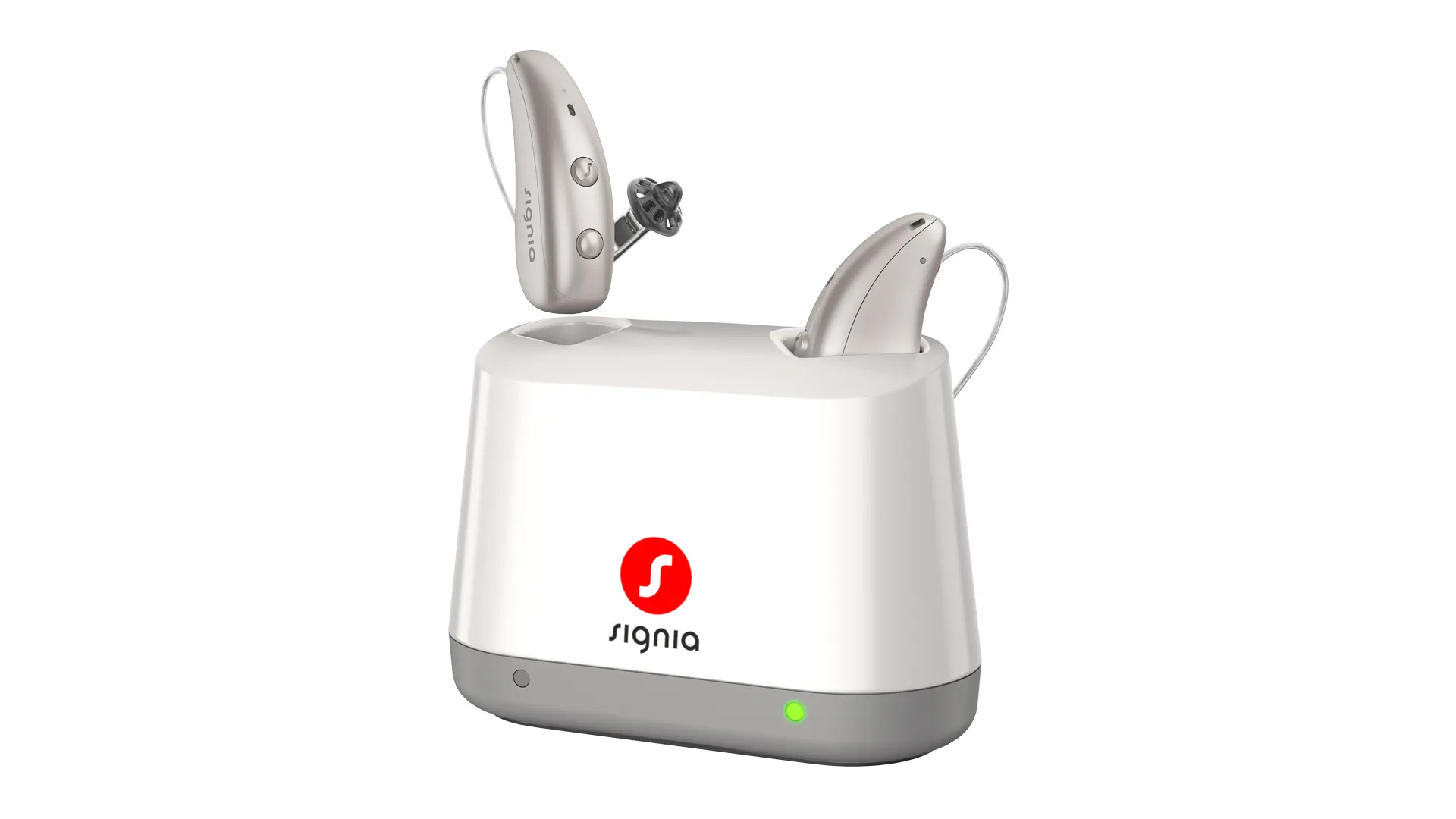 Signia Desktop Charger Pure 2.0 with MaX hearing aids